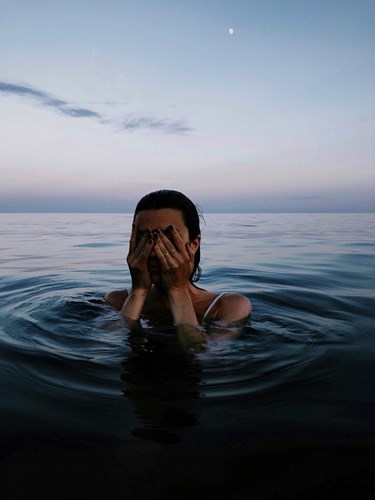 woman in water